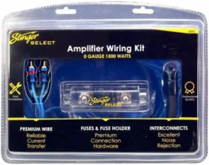 A package of wires for an amplifier